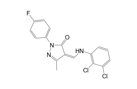 (4Z)-4-[(2,3-dichloroanilino)methylene]-2-(4-fluorophenyl)-5-methyl-2,4-dihydro-3H-pyrazol-3-one