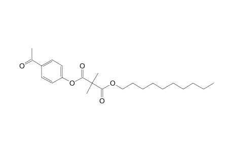 Dimethylmalonic acid, 4-acetylphenyl decyl ester