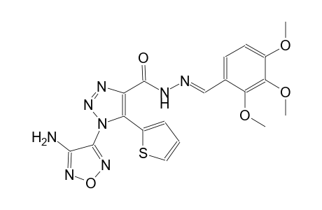 1-(4-amino-1,2,5-oxadiazol-3-yl)-5-(2-thienyl)-N'-[(E)-(2,3,4-trimethoxyphenyl)methylidene]-1H-1,2,3-triazole-4-carbohydrazide