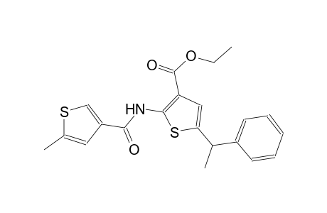 ethyl 2-{[(5-methyl-3-thienyl)carbonyl]amino}-5-(1-phenylethyl)-3-thiophenecarboxylate