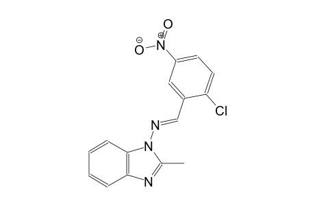 N-[(E)-(2-chloro-5-nitrophenyl)methylidene]-2-methyl-1H-benzimidazol-1-amine