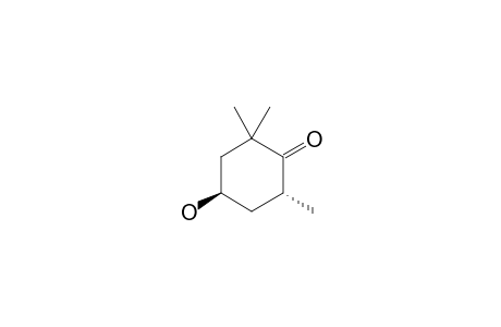 (Trans)-4-hydroxy-2,2,6-trimethyl-cyclohexanone