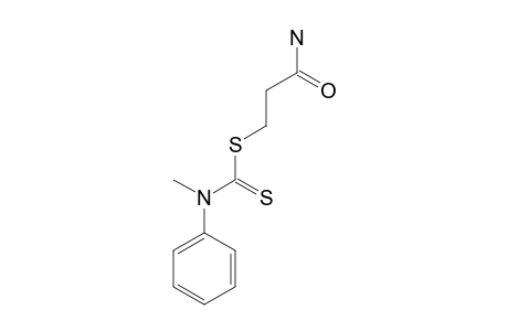 N-methyldithiocarbanilic acid, ester with 3-mercaptopropionamide