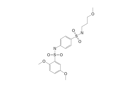 2',5'-dimethoxy-N-(3-methoxypropyl)-4,N'-bi[benzenesulfonamide]