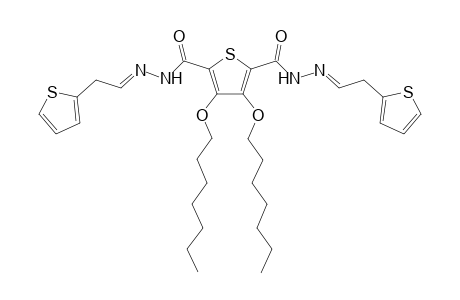 3,4-Diheptyloxy-N2,N5-bis[1-(2-thienyl)ethylidene]thiophene-2,5-dicarbohydrazide