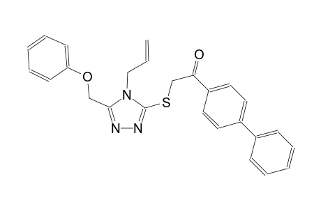 2-{[4-allyl-5-(phenoxymethyl)-4H-1,2,4-triazol-3-yl]sulfanyl}-1-[1,1'-biphenyl]-4-ylethanone