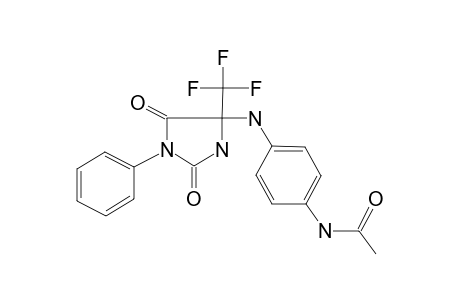 N-[4-[[2,5-bis(oxidanylidene)-1-phenyl-4-(trifluoromethyl)imidazolidin-4-yl]amino]phenyl]ethanamide