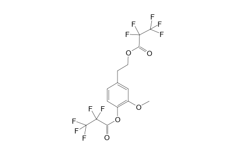 (4-Hydroxy-3-methoxyphenyl)ethanol bis(perfluoropropionate)