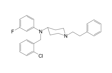 N-(3-Fluorophenyl)-N-(2-chlorobenzyl)-1-(2-phenylethyl)piperidin-4-amine