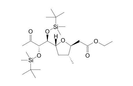 Ethyl 2-((2S,3R,5R)-5-((5S,6S)-6-acetyl-2,2,3,3,8,8,9,9-octamethyl-4,7-dioxa-3,8-disiladecan-5-yl)-3-methyltetrahydrofuran-2-yl)acetate