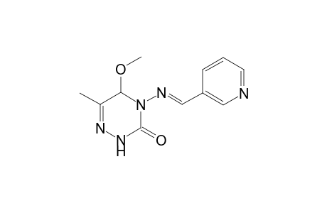 6-Methyl-5-methoxy-3-oxo-4-{[(pyridin-3'-yl)methylene]amino}-2,3,4,5-tetrahydro-1,2,4,-triazine