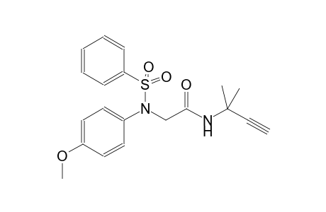 acetamide, N-(1,1-dimethyl-2-propynyl)-2-[(4-methoxyphenyl)(phenylsulfonyl)amino]-