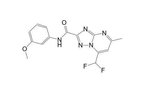 7-(difluoromethyl)-N-(3-methoxyphenyl)-5-methyl[1,2,4]triazolo[1,5-a]pyrimidine-2-carboxamide