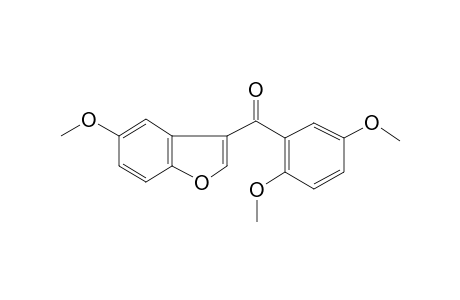 Methanone, (5-methoxy-3-benzofuryl)(2,5-dimethoxyphenyl)-