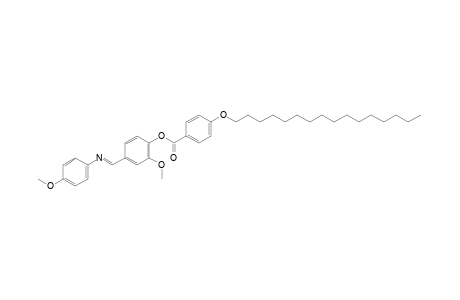 4-[N-(p-methoxyphenyl)formimidoyl]-2-methoxyphenol, p-(hexadecyloxy)benzoate (ester)