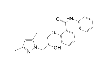 benzamide, 2-[3-(3,5-dimethyl-1H-pyrazol-1-yl)-2-hydroxypropoxy]-N-phenyl-