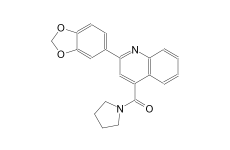 2-(1,3-benzodioxol-5-yl)-4-(1-pyrrolidinylcarbonyl)quinoline