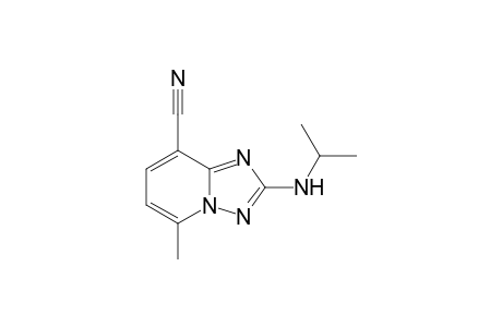 2-ISOPROPYLAMINO-5-METHYL-[1,2,4]-TRIAZOLO-[1,5-A]-PYRIDINE-8-CARBONITRILE