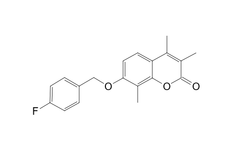 7-[(4-fluorobenzyl)oxy]-3,4,8-trimethyl-2H-chromen-2-one