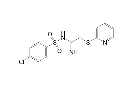 p-chloro-N-{2-[(2-pyridyl)thio]acetimidoyl}benzenesulfonamide