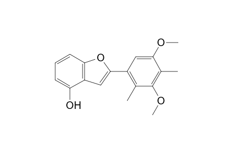 STEMOFURAN-J;2-(3,5-DIMETHOXY-2,4-DIMETHYLPHENYL)-4-HYDROXYBENZOFURAN