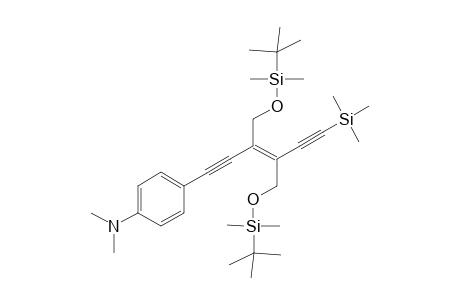 3,4-bis(t-Butyl)dimethylsilyloxy]methyl-1-[4'-(dimethylamino)phenyl]-6-(trimethylsilyl)hex-3-ene-1,5-diyne