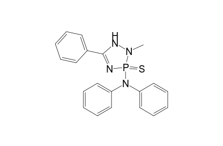 3H-1,2,4,3-Triazaphosphol-3-amine, 1,2-dihydro-2-methyl-N,N,5-triphenyl-, 3-sulfide