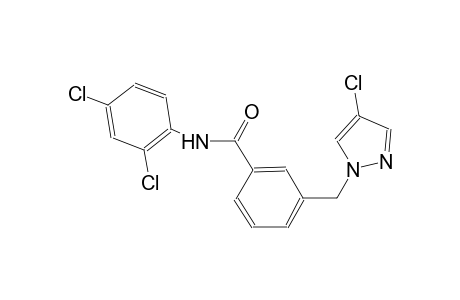 3-[(4-chloro-1H-pyrazol-1-yl)methyl]-N-(2,4-dichlorophenyl)benzamide