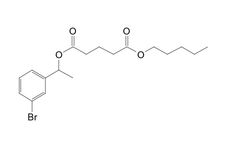 Glutaric acid, 1-(3-bromophenyl)ethyl pentyl ester