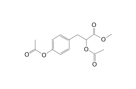 Benzenepropanoic acid, .alpha.,4-bis(acetyloxy)-, methyl ester