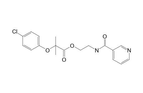 2-[(3-Pyridinylcarbonyl)amino]ethyl 2-(4-chlorophenoxy)-2-methylpropanoate