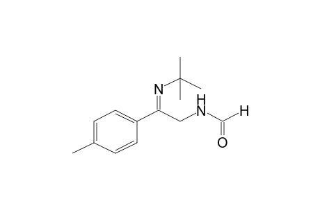 Benzenemethanimine, N-(1,1-dimethylethyl)-.alpha.-[(formylamino)methyl]-4-methyl-