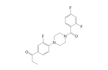 1-(4-[4-(2,4-Difluorobenzoyl)-1-piperazinyl]-3-fluorophenyl)-1-propanone