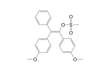 Benzenemethanol, 4-methoxy-.alpha.-[(4-methoxyphenyl)phenylmethylene]-, methanesulfonate, (E)-