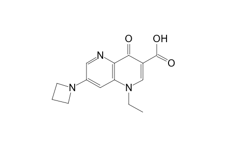 7-(1-azetidinyl)-1,4-dihydro-1-ethyl-4-oxo-1,5-naphthyridine-3-carboxylic acid