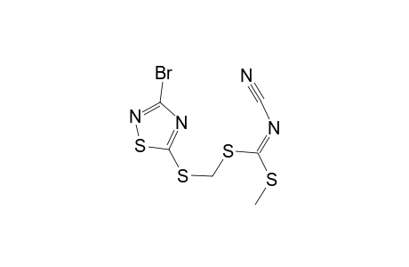 S-methyl-S'-(3-bromo-1,2,4-thiadiazol-5-ylthiomethyl)-N-cyanodithiocarbonic acid imide