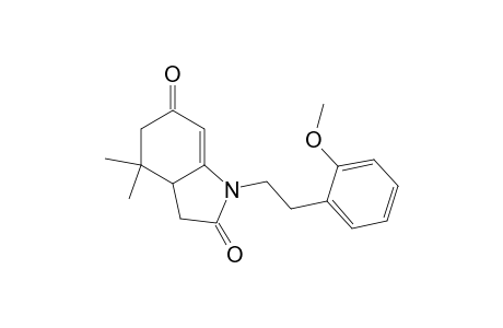 1-(2-Methoxyphenethyl)-4,4-dimethyl-3,3a,4,5-tetrahydro-1H-indole-2,6-dione