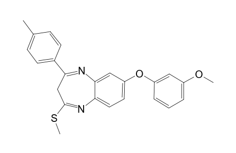 7-(META-METHOXYPHENOXY)-4-(PARA-METHYLPHENYL)-2-METHYLTHIO-3H-[1,5]-BENZODIAZEPINE