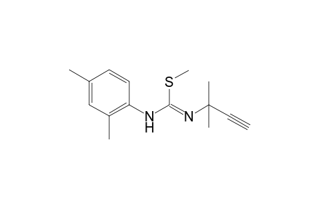 Methyl N-(2,4-dimethylphenyl)-N'-[(Z)-1,1-dimethyl-2-propynyl]imidothiocarbamate