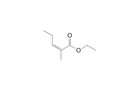 Ethyl 2-methyl-2-pentenoate<Z->