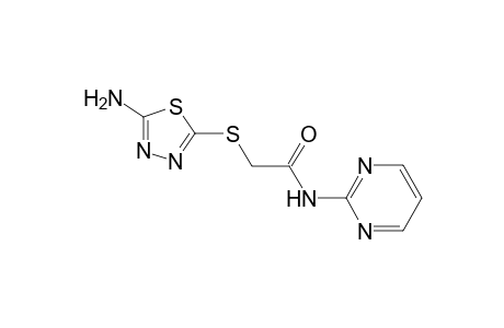 2-[(5-amino-1,3,4-thiadiazol-2-yl)sulfanyl]-N-(2-pyrimidinyl)acetamide