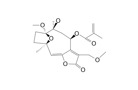 GERMACRA-5E,7(11)-DIEN-12,6-OLIDE-1-A,13-DIMETHOXY-1-B,4-B-EPOXY-10-A-HYDROXY-8-A-METHACRYLOYLOXY