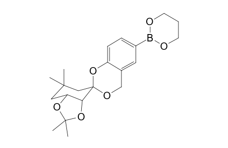 (2R*,3a'R*,7a'R*)-6-(1,3,2-Dioxaborinan-1-yl)-2',2',6',6'-tetranethylspiro[4H-1,3-benzodioxine-2,4'-perhydro[1,3]benzodioxole]