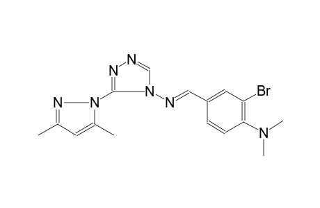 4H-1,2,4-triazol-4-amine, N-[(E)-[3-bromo-4-(dimethylamino)phenyl]methylidene]-3-(3,5-dimethyl-1H-pyrazol-1-yl)-