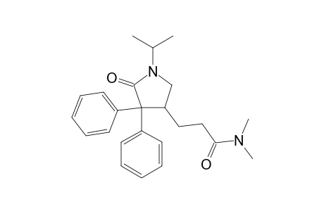 N,N-dimethyl-4,4-diphenyl-1-isopropyl-5-oxo-3-pyrrolidinepropionamide