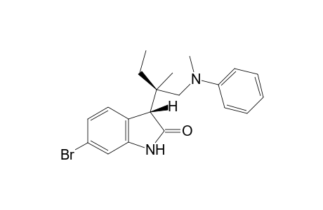 (3S,1'R)-6-Bromo-3-{2'-methyl-1'-[methyl(phenyl)amino]butan-2'-yl}indolin-2-one