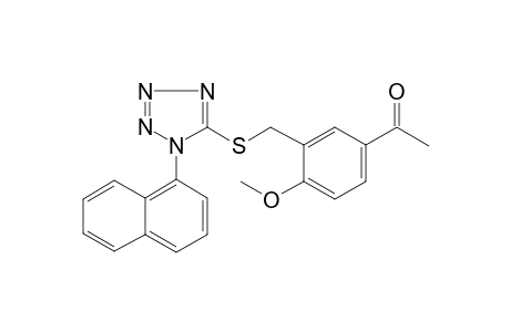 1-[4-methoxy-3-({[1-(1-naphthyl)-1H-tetraazol-5-yl]sulfanyl}methyl)phenyl]ethanone