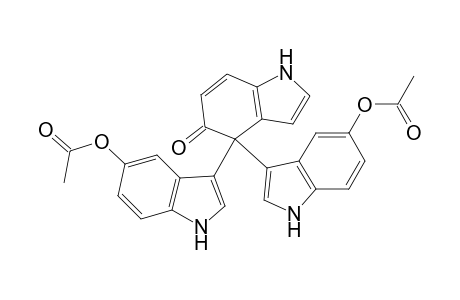 [3,4':4'(5'H),3''-Ter-1H-indol]-5'-one, 5,5''-bis(acetyloxy)-