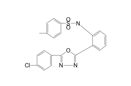 2'-[5-(p-chlorophenyl)-1,3,4-oxadiazol-2-yl]-p-toluenesulfonanilide