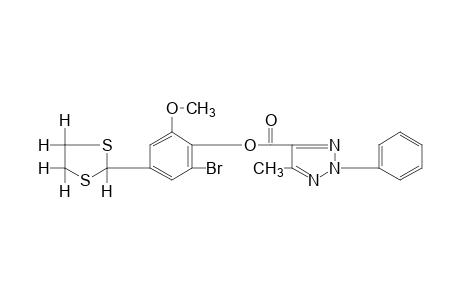 5-methyl-2-phenyl-2H-1,2,3-triazole-4-carboxylic acid, 2-bromo-4-dithiolan-2-yl)-6-methoxyphenyl ester
